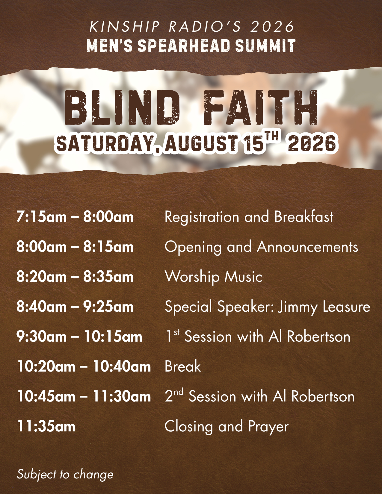 BLIND FAITH Schedule png